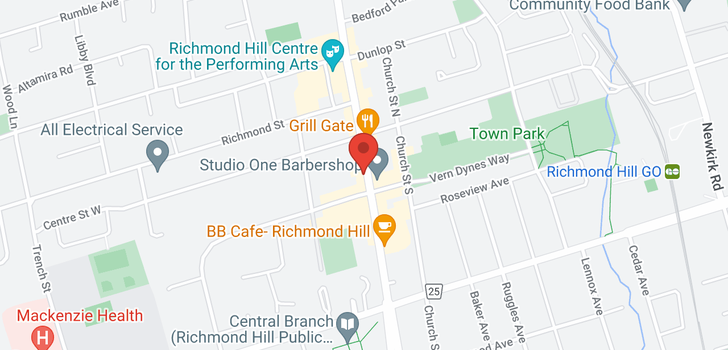 map of 10146 YONGE (AND 10148) ST